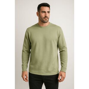 VRST Men's Pinnacle Fleece Crewneck Golf UV 50+Pullover sweater green seedling